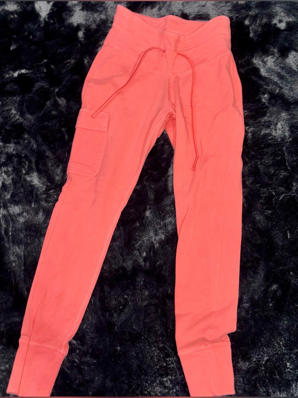 Coral Champion Jogger Pants with Side Pocket